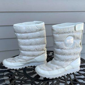 Coach WHITE boots size 7